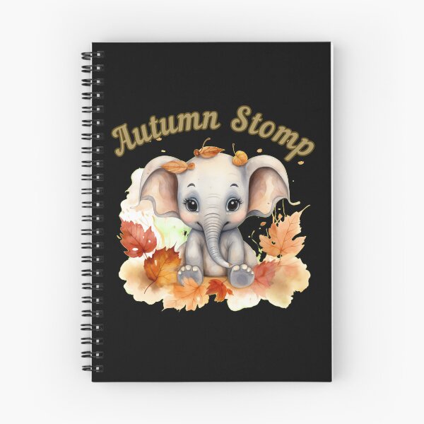 Item preview, Autumn Stomp. elephant quote designed and sold by ElephantVibes.