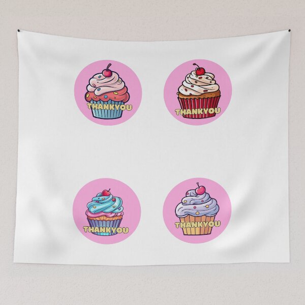 Item preview, Kawaii cupcake thankyou pack designed and sold by BritishDelights.