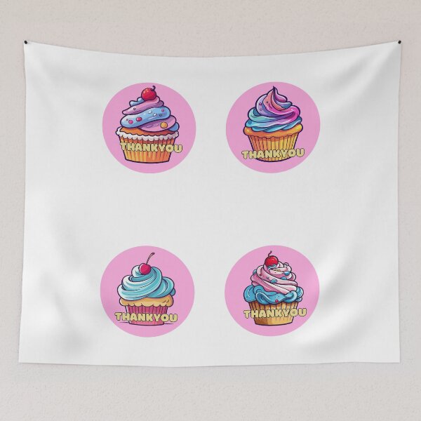 Item preview, Kawaii cupcake thankyou pack designed and sold by BritishDelights.