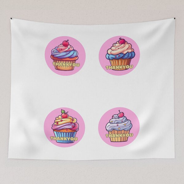 Item preview, Kawaii cupcake thankyou pack designed and sold by BritishDelights.