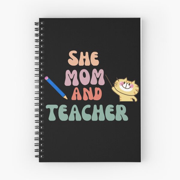 Item preview, She Mom and Teacher|Women’s Day|Cat teacher|Pencil  designed and sold by ButterflyDsgns6.