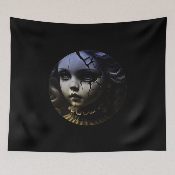Item preview, Creepy dark dolls by Red Siri0 - blue and golden shades  designed and sold by Red Siri0 Art.