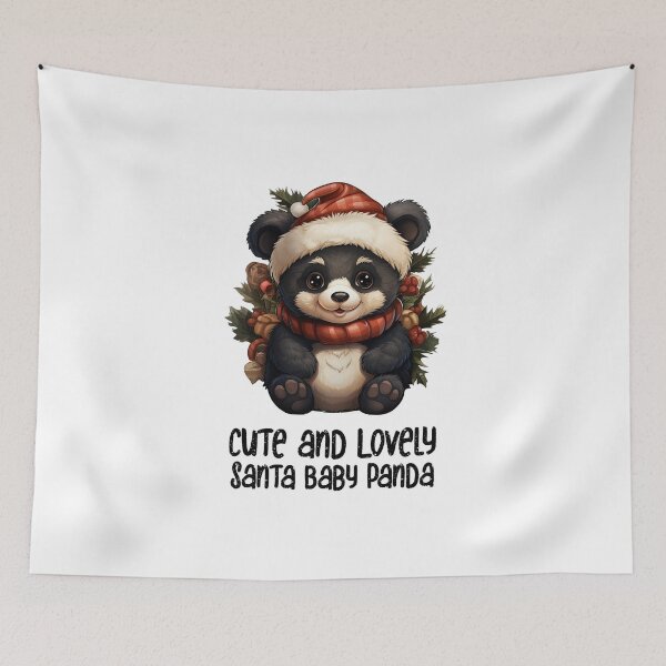 Item preview, Cute and Lovely Santa Panda-Christmas Santa Sweet Panda  designed and sold by Mohammed Sohail Khan.