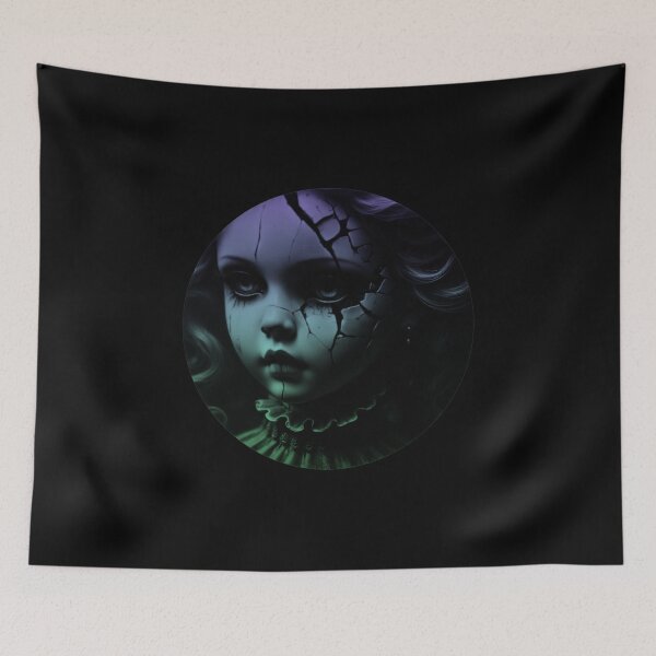 Item preview, Creepy dark dolls by Red Siri0 - purple violet green blue shades  designed and sold by Red Siri0 Art.