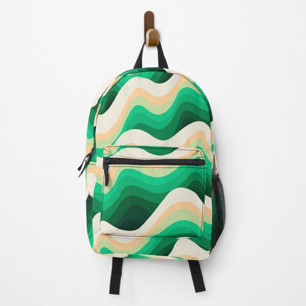Item preview, Groovy Gradient Green Diagonal Waves designed and sold by Marina Oliveira Studio.