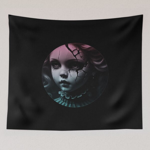 Item preview, Creepy dark dolls by Red Siri0 - pink and blue shades  designed and sold by Red Siri0 Art.