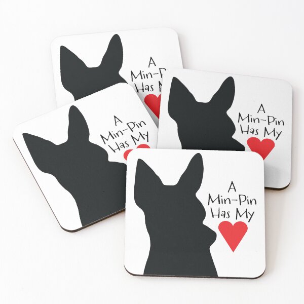Artikelvorschau, Ein Min-Pin hat mein Herzdesign entworfen und verkauft von GingerArtGifts.