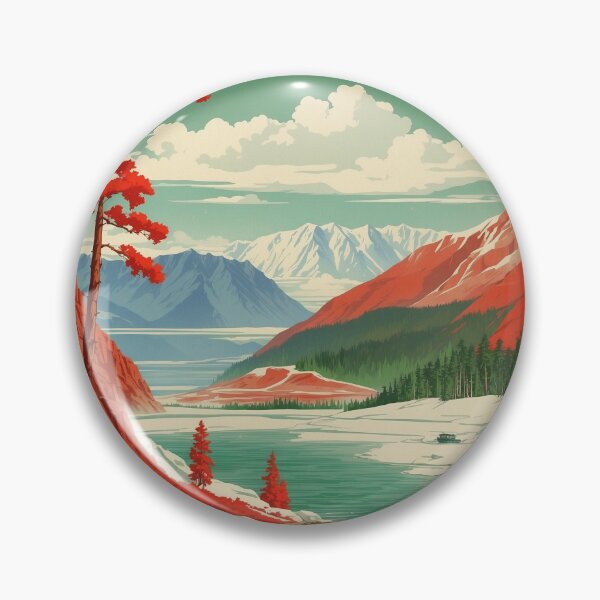 Item preview, Lake Baikal Russia Vintage Poster Tourism  designed and sold by TravelersGems.