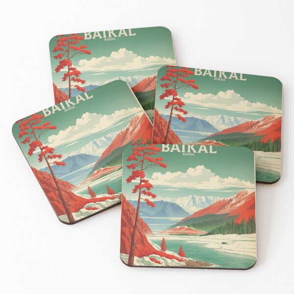 Item preview, Lake Baikal Russia Vintage Poster Tourism  designed and sold by TravelersGems.