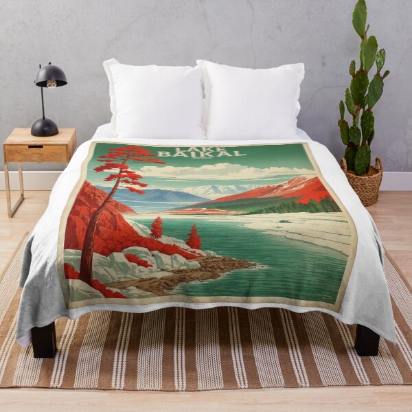 Item preview, Lake Baikal Russia Vintage Poster Tourism designed and sold by TravelersGems.