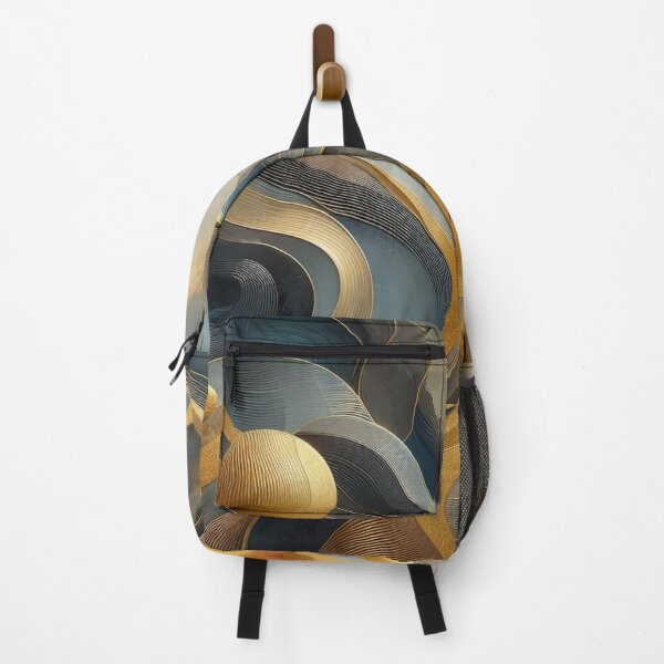 Item preview, Nordic Golden Ribbon Oil Art designed and sold by ArtfulCrafty.
