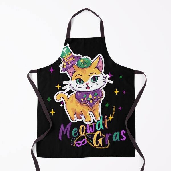 Item preview, Cute Kawaii Style Cat Meowdi Gras designed and sold by MtValleyDesign.