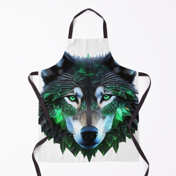 Item preview, Stunning Green futuristic wolf designed and sold by Metaverse8.