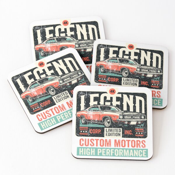 Item preview, Vintage Car Legend Custom Motor Print Retro style art design designed and sold by dakaseli.