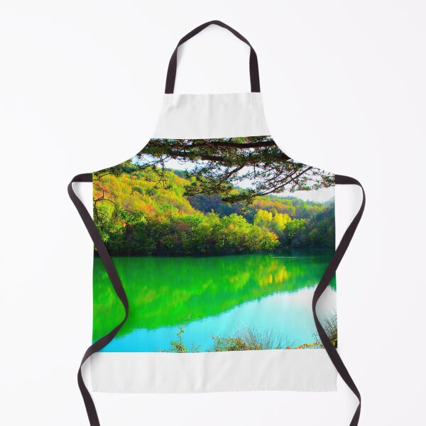 Item preview, View at Lago di Boccafornace in Pievebovigliana, Valfornace (Macerata) with mirroring body of water designed and sold by Kristina Drozd.