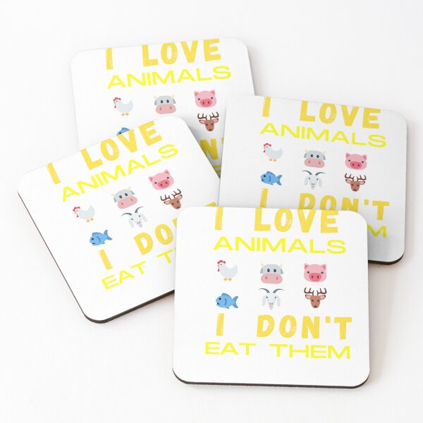 Item preview, I love animals I don't eat them designed and sold by Anime8kbuy.