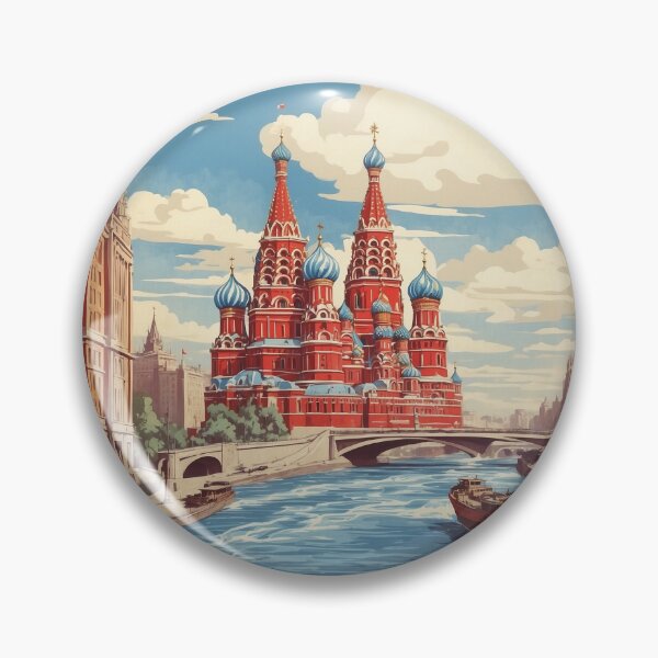 Item preview, River Moskva Russia Vintage Poster Tourism 3  designed and sold by TravelersGems.