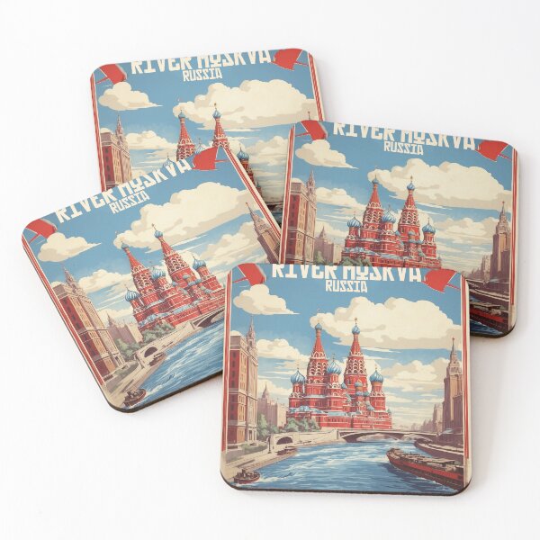 Item preview, River Moskva Russia Vintage Poster Tourism 3  designed and sold by TravelersGems.