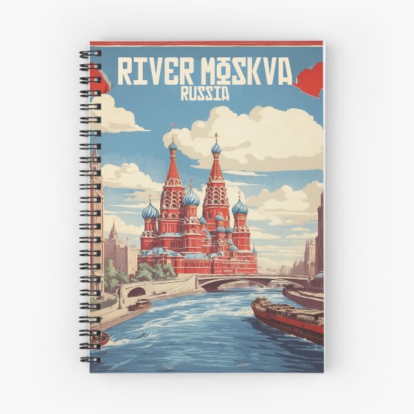 Item preview, River Moskva Russia Vintage Poster Tourism 3 designed and sold by TravelersGems.