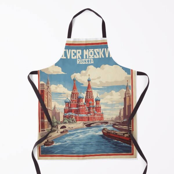 Item preview, River Moskva Russia Vintage Poster Tourism 3 designed and sold by TravelersGems.