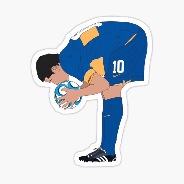 Vista previa del artículo con la obra «Riquelme Juan Roman Boca Juniors Retro Football Argentina», diseñado y vendido por Ani.