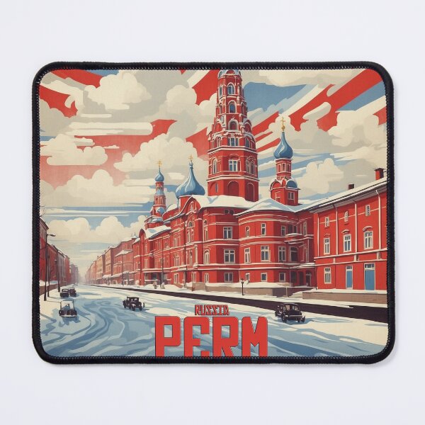 Item preview, Perm Russia Vintage Poster Tourism  designed and sold by TravelersGems.