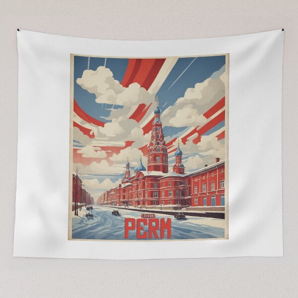 Item preview, Perm Russia Vintage Poster Tourism  designed and sold by TravelersGems.