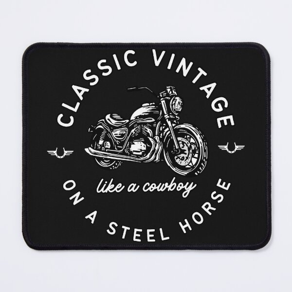 Item preview, Classic Vintage Motorcycle - Steel Horse, Like A Cowboy designed and sold by abeautifulife.