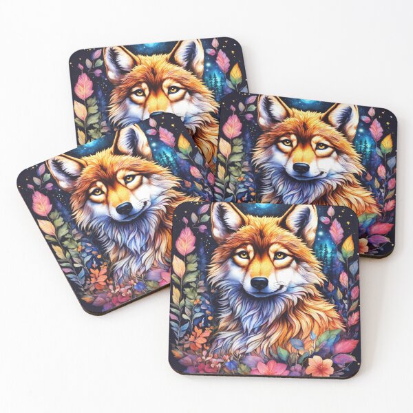 Item preview, Brown Floral Wolf designed and sold by alw951.