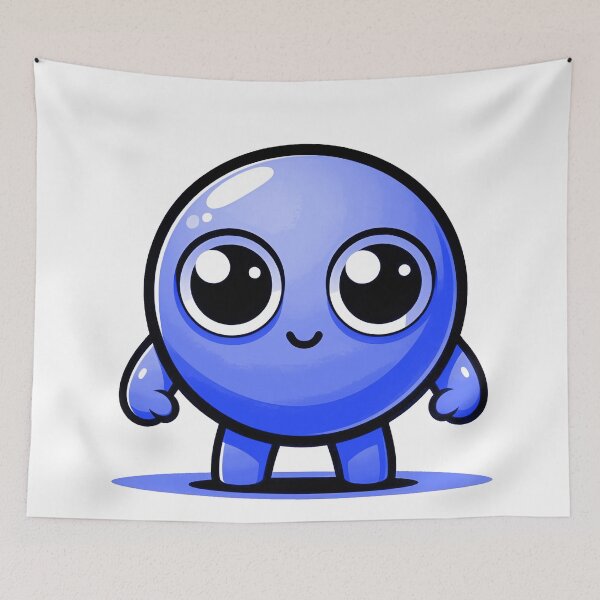 Item preview, CUTE BLUE PEA (ERVILHA AZUL FOFA) designed and sold by GMICHAELSF.