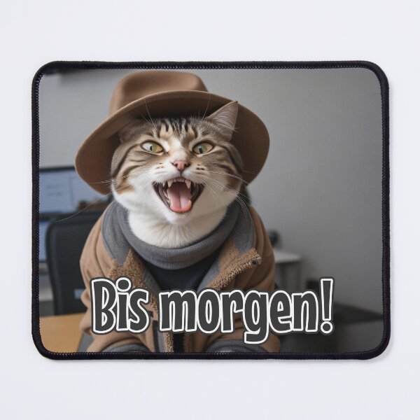 Item preview, KI-generierte Katze 02 "Bis morgen" designed and sold by Cliff-Qi.
