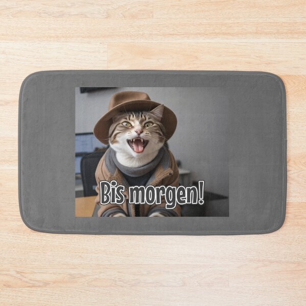 Item preview, KI-generierte Katze 02 "Bis morgen" designed and sold by Cliff-Qi.