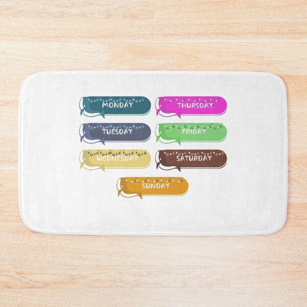 Item preview, Days of the week  designed and sold by aquatickawaii.