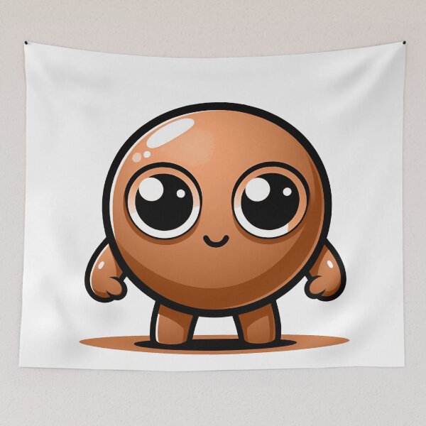 Item preview, CUTE BROWN PEA (ERVILHA MARROM FOFA) designed and sold by GMICHAELSF.