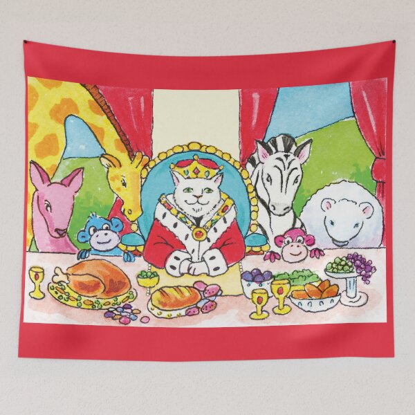 Item preview, "King Leo at the Banquet Table, Friends"  designed and sold by gigiamal.