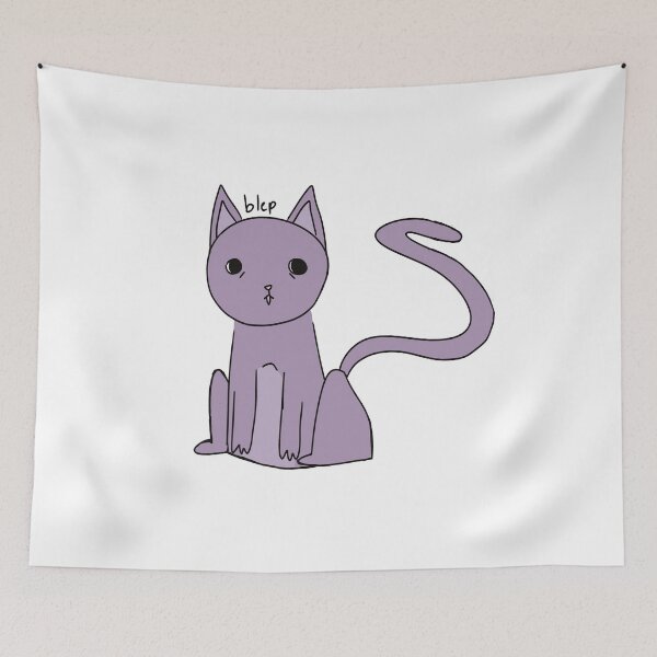 Item preview, Weird purple cat designed and sold by RadOpossum.