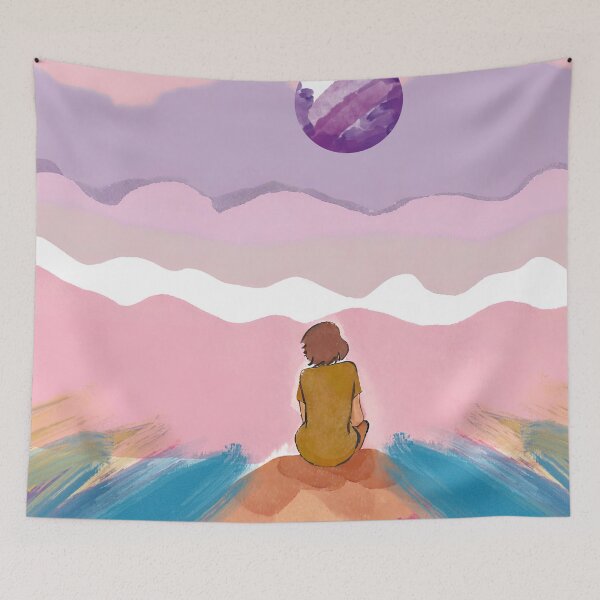 Item preview, Freedom in Vacation Modern watercolor Drawing designed and sold by Modern-Tropical.