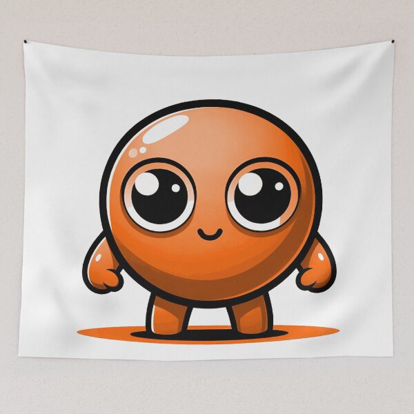 Item preview, CUTE ORANGE PEA (ERVILHA LARANJA FOFA) designed and sold by GMICHAELSF.