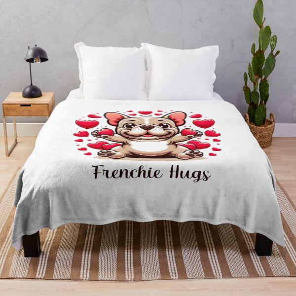 Item preview, Frenchie Hugs & Valentine Wishes designed and sold by creativechaster.