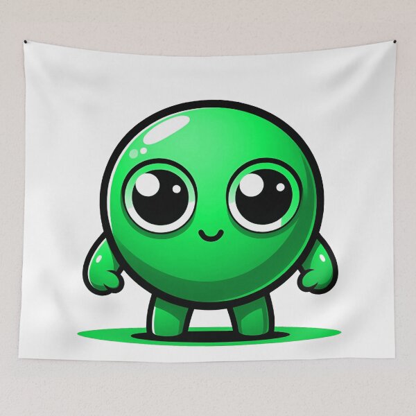 Item preview, CUTE GREEN PEA (ERVILHA VERDE FOFA) designed and sold by GMICHAELSF.