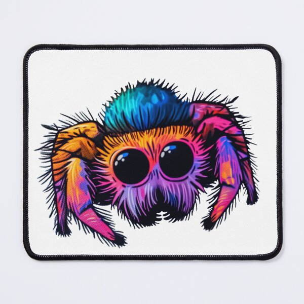 Item preview, Cute and Colorful Jumping Spider designed and sold by DoodleDreamShop.
