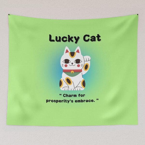Item preview, ” Lucky Cat " Tee , This T-shirt brings rosperity! designed and sold by Wabi-SabiStudio.