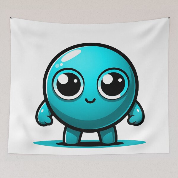 Item preview, CUTE CYAN PEA (ERVILHA CIANO FOFA) designed and sold by GMICHAELSF.