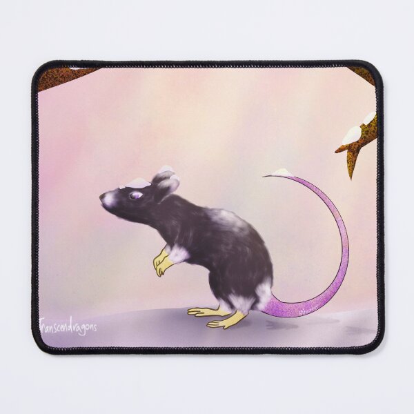 Item preview, Nonbinraty (Nonbinary Rat with Background)  designed and sold by Transcendragons.