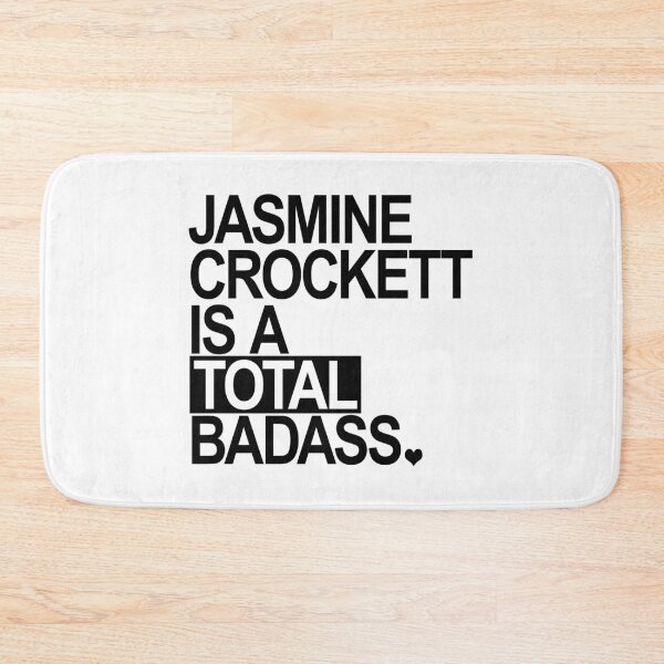 Item preview, Jasmine Crockett is a total badass - Box - Heart - black designed and sold by Thelittlelord.