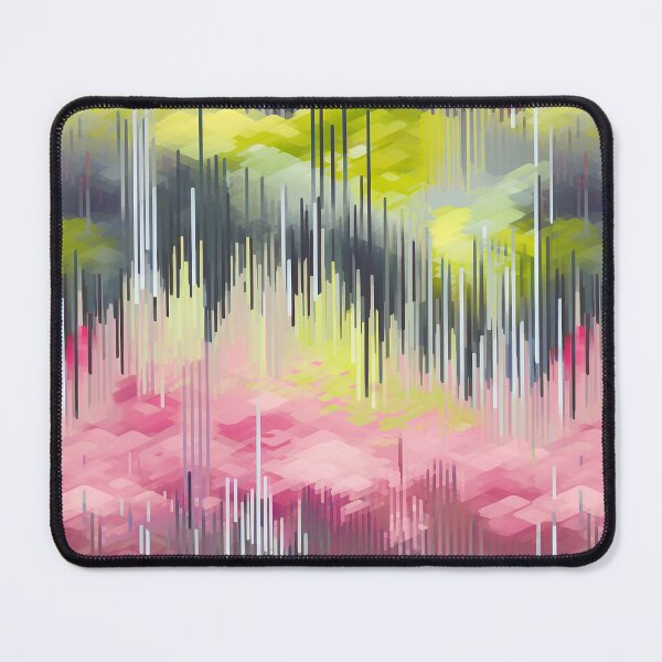 Item preview, Spring Glitch Art 04 - Green Mountains designed and sold by JoanNinjaHen.