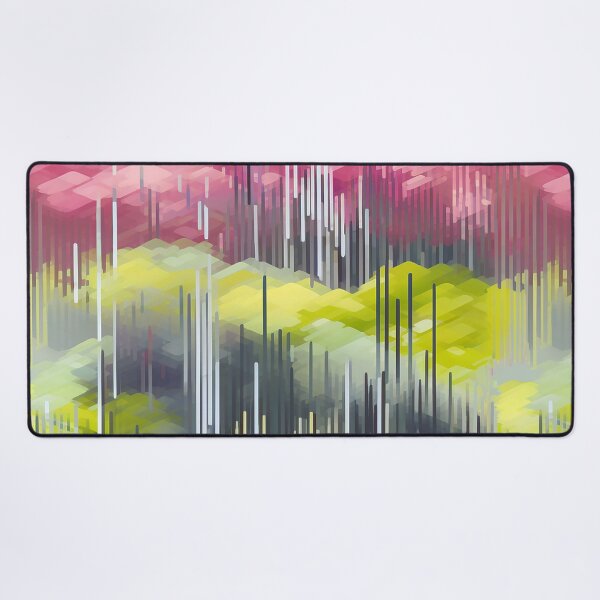 Item preview, Spring Glitch Art 04 - Green Mountains designed and sold by JoanNinjaHen.