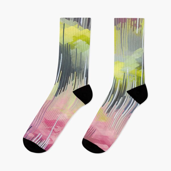 Item preview, Spring Glitch Art 04 - Green Mountains designed and sold by JoanNinjaHen.