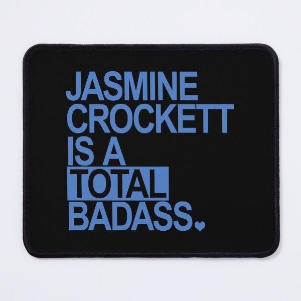 Item preview, Jasmine Crockett is a total badass - Box - Heart - BLUE designed and sold by Thelittlelord.