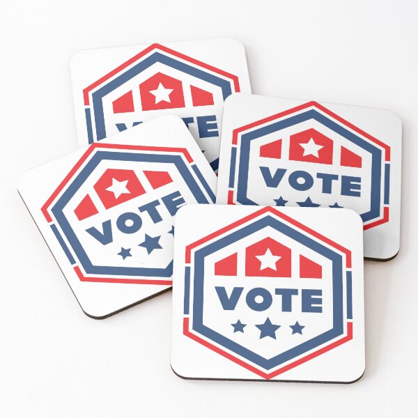 Item preview, Vote Red, White, and Blue Retro  designed and sold by ArtMeetsPizza.